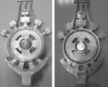 Flame splitter aluminum die casting